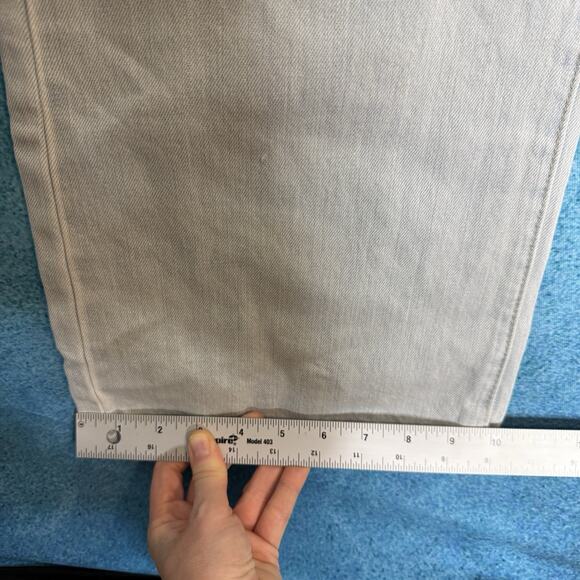 KanCan Womens 7/27 90s Flare Light Blue Jeans Wide Leg Distressed Denim - Picture 7 of 16